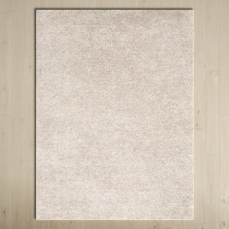 William Handmade Light Gray/OffWhite Rug & Reviews Birch Lane